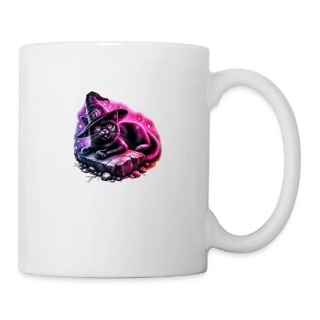 Halloween Cat - Tasse - Weiß - Rechts