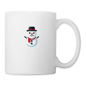 Schneemann mit Schal - Tasse - Weiß - Rechts