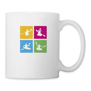 Canoe Polo Canoe Polo Player Retro Style - Mug - white - Right