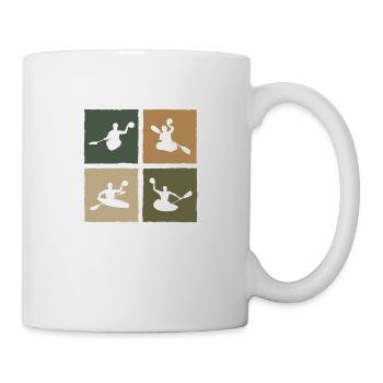 Canoe Polo Canoe Polo Player Retro Style - Mug - white - Right