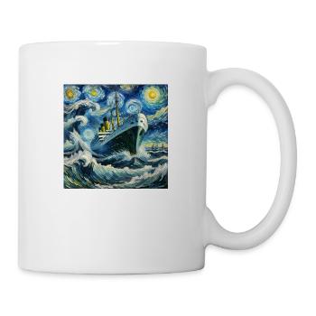 Kreuzfahrtschiff Sturm - Tasse - Weiß - Rechts