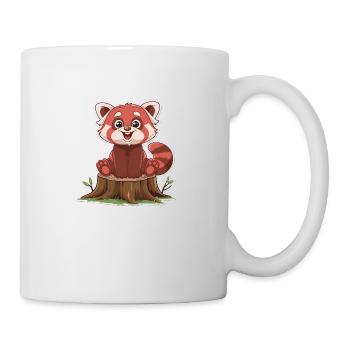 Total süßer roter Panda - Tasse - Weiß - Rechts