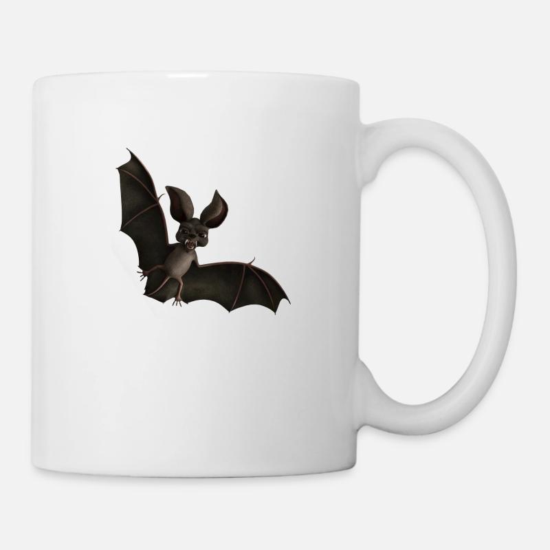 Chauve-souris en colère contre le monde - Mug blanc - blanc