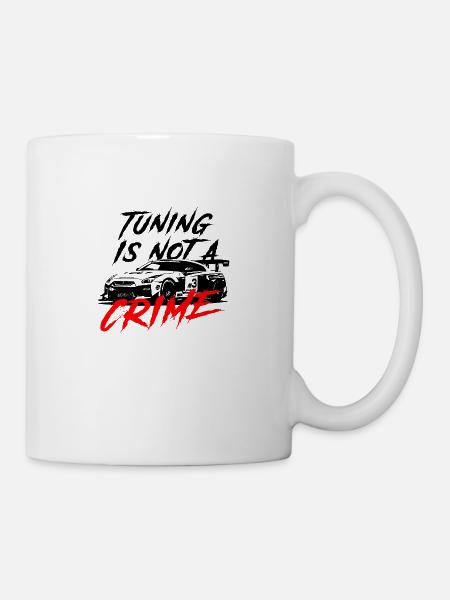tuning is not a crime - Tasse - Weiß