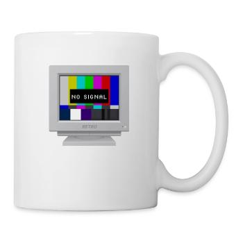 CRT design -No signal (bands) - Mug - white - Right