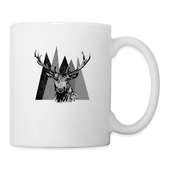 Cerf - Mug blanc - blanc - Droite