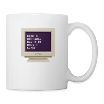 CRT Design - What a horrible night to have a curse - Mug - white - Right