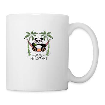 Panda - Complètement détendu - Mug blanc - blanc - Droite