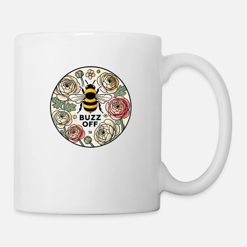 Buzz Off Bee - Mug blanc - blanc