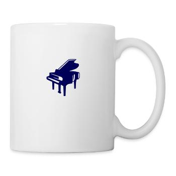 Star Circle Piano Classical Music Instrument - Mug - white - Right