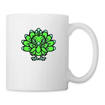 Peacock Comic Animal - Mug - white - Right