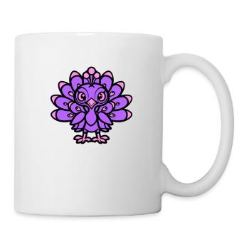 Peacock Comic Animal - Mug - white - Right
