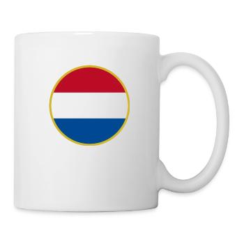 J’aime les Pays-Bas, T-shirt design de style élégance - Mug blanc - blanc - Droite