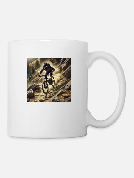 Mountainbiking! - Mug - white