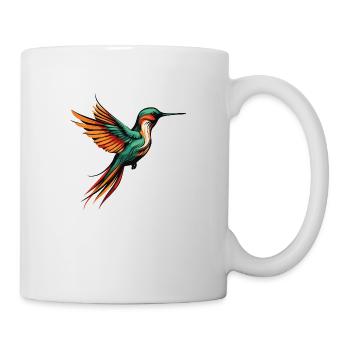 Oiseau Colibri - Mug blanc - blanc - Droite