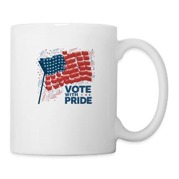 Vote with Pride - Mug - white - Right