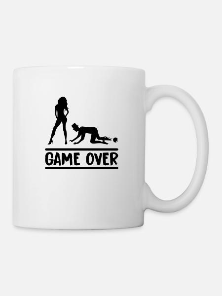 ehepaar game over - Tasse - Weiß