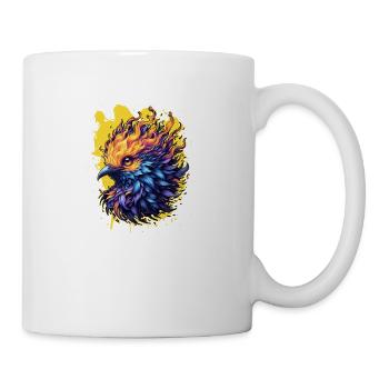 Oiseau Phénix ardent Art - Mug blanc - blanc - Droite