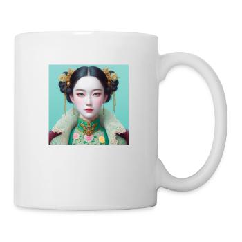 Fille papillon - Mug blanc - blanc - Droite