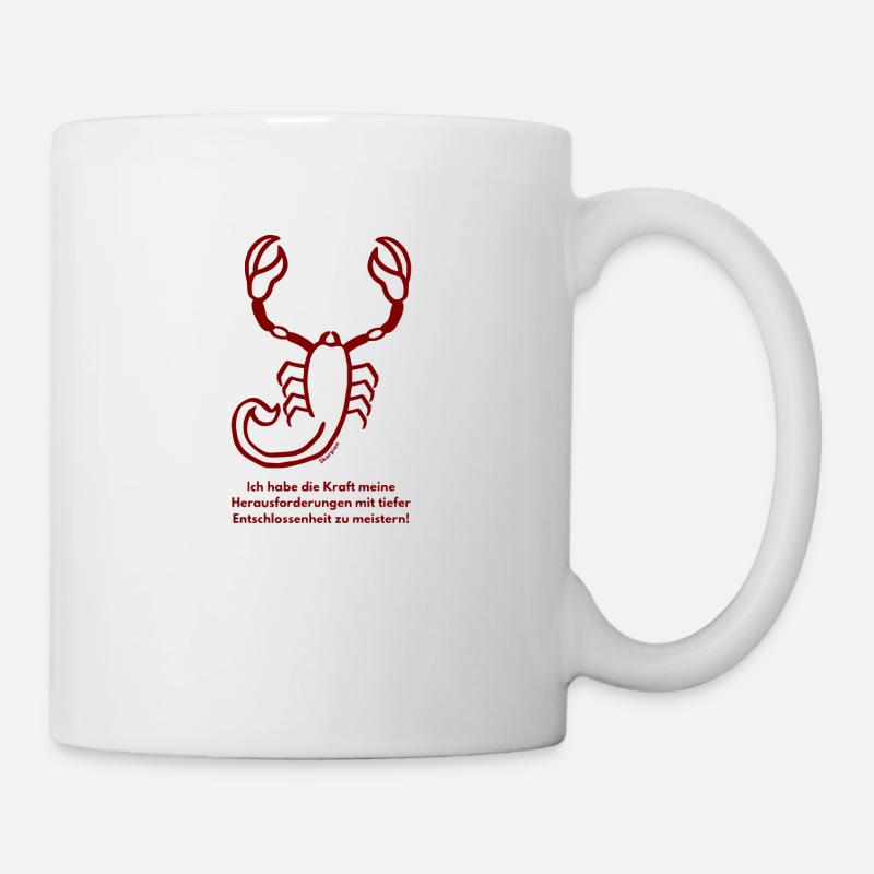 Signe du zodiaque Scorpion - Mug blanc - blanc