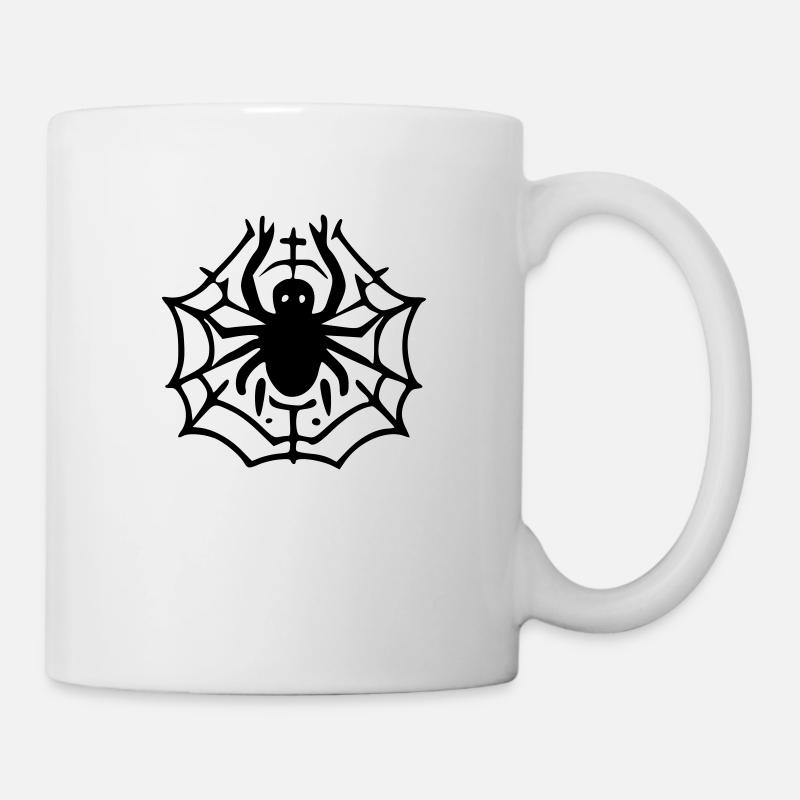 Toile d'araignée - Mug blanc - blanc