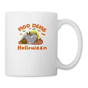 Moo Deng Halloween - Tasse - Weiß - Rechts