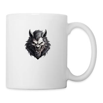 Wild angry werewolf motivational sport - Tasse - Weiß - Rechts
