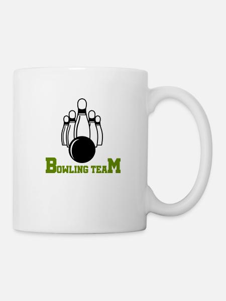 bowling team - Tasse - Weiß