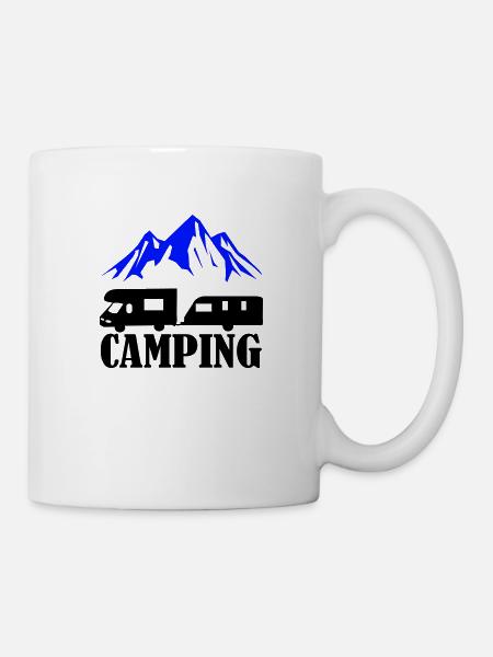 Camping - Tasse - Weiß