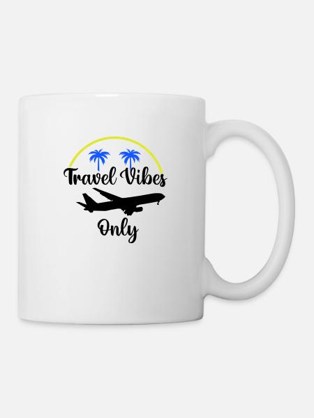Travel Vibes uniquement - Mug blanc - blanc