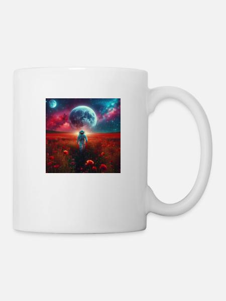 Walking astronaut - Tasse - Weiß