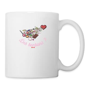 Des bonbons ? ou un sort ? - Mug blanc - blanc - Droite