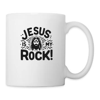 Jésus est mon rocher - Mug blanc - blanc - Droite