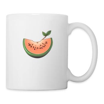 Wassermelone Melone Frucht Obst - Tasse - Weiß - Rechts