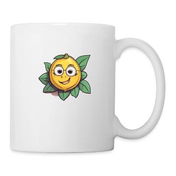 Citron, agrumes, fruits - Mug blanc - blanc - Droite