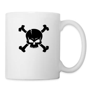 CROSSED SKULL - 1C - Mug - white - Right