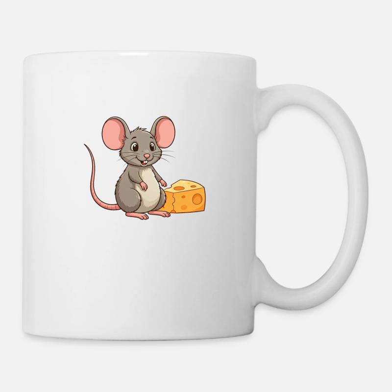 Souris - Mug blanc - blanc