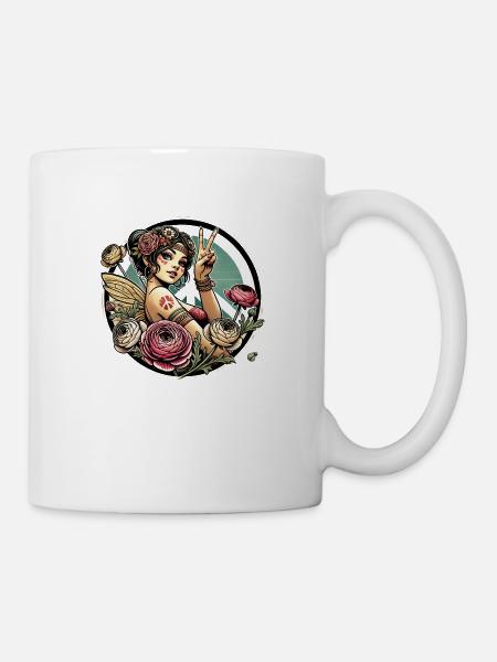 Fée hippie - Mug blanc - blanc
