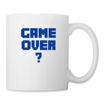 GAME OVER blau - Tasse - Weiß - Rechts