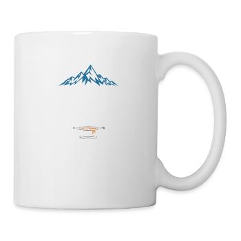 Fondue à la montagne - Mug blanc - blanc - Droite
