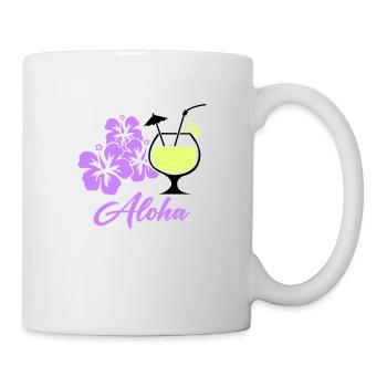 Hawaii Hibiscus Cocktail Aloha - Mug - white - Right