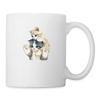 Kätzchen - Tasse - Weiß - Rechts