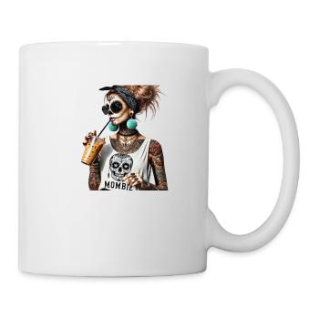 Mombie Mädchen T-Shirt Shirt Sarkasmus - Tasse - Weiß - Rechts