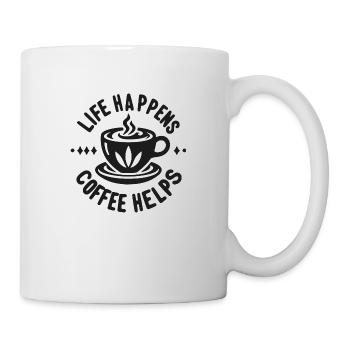 Life Happens Coffee Helps - Mug - white - Right