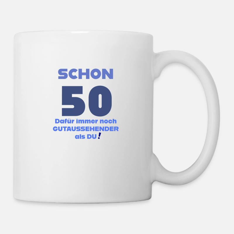 zum 50. Geburtstag alles GUTE - Tasse - Weiß
