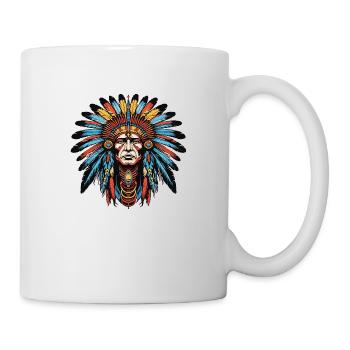 Indianer - Tasse - Weiß - Rechts