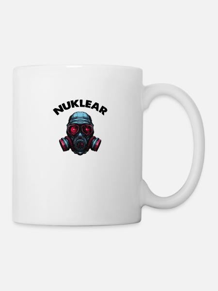 Gasmaske - Tasse - Weiß