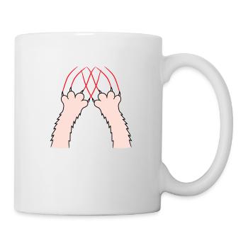Cats, Claws, Paws, Paws, Claws, Scratches, Stripes - Mug - white - Right