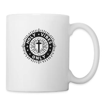 Vibrations sacrées uniquement - Mug blanc - blanc - Droite