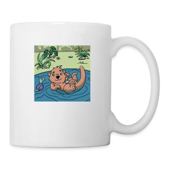 Best Friends Edition: The Otter 🦦 and the Duck 🦆 - Mug - white - Right